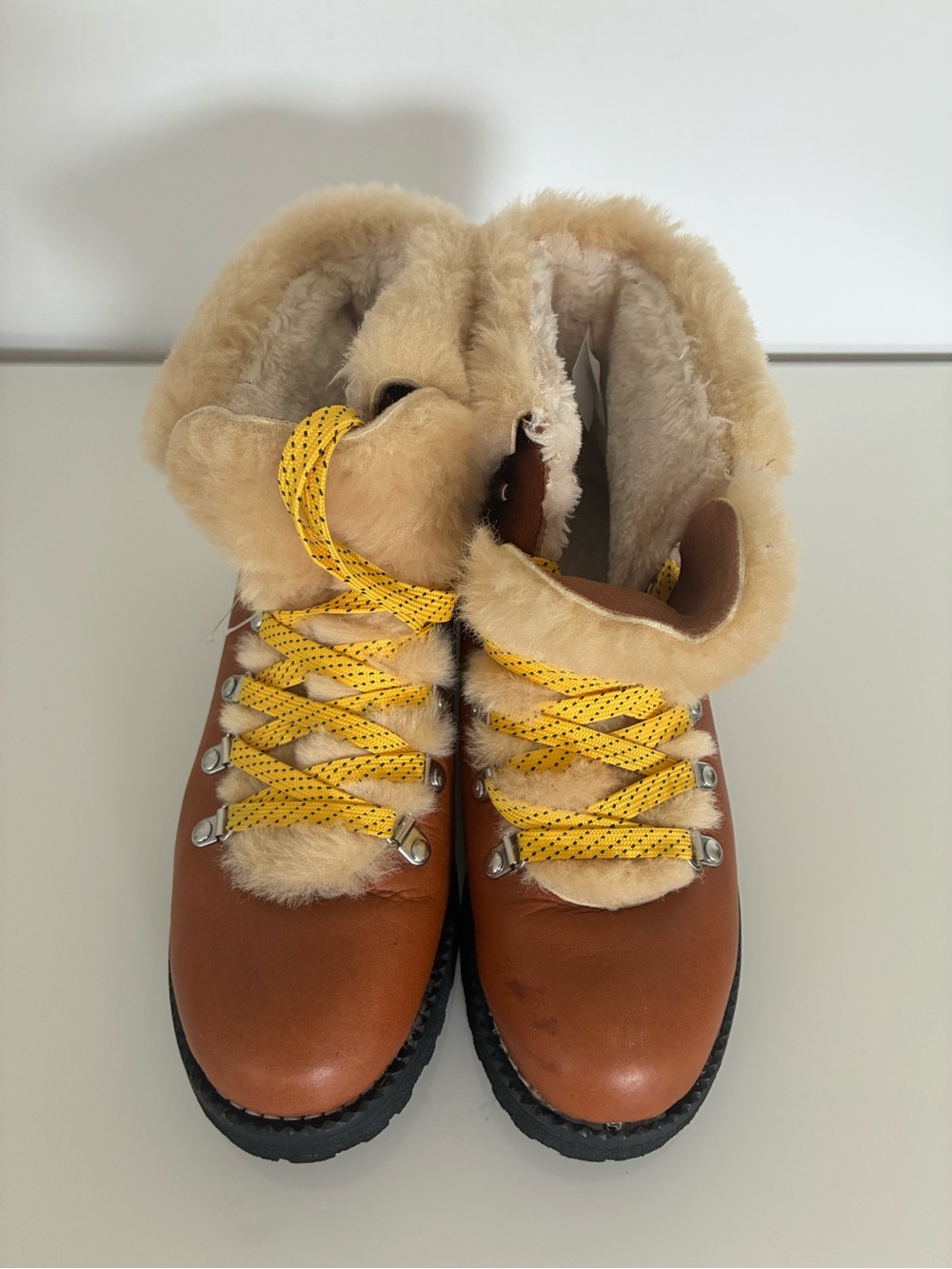 J. Crew Women's Nordic Winter Hiking Boots Chestnut Brown Ankle Boots, US Size 9